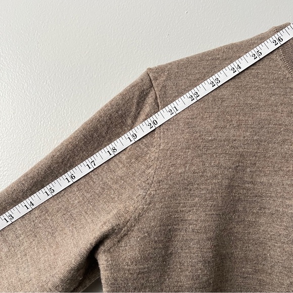 H&M HM Brown Washed Wool Knitted Pullover Longshleeve Semi-stretch  - Medium - Picture 9 of 10